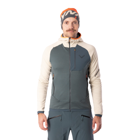 Dynafit Radical Wool Hooded Jkt M férfi funkcionális pulóver szürke/fehér 7961 - overcast/0720
