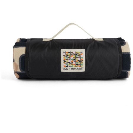 Regatta Orla Kiely Printed Picnic Blanket piknik takaró fekete/bézs Giant Square Flower Mono