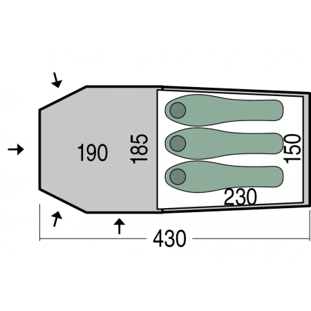Pinguin Storm 3 Duralu sátor