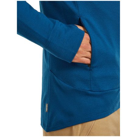 Icebreaker M Mer 260 Quantum IV LS Zip Hoodie férfi funkcionális pulóver