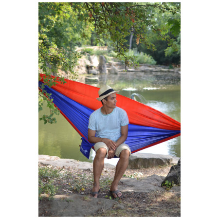 Hintaágy Hamaka.eu Single modro-červeno-modrá