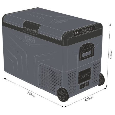 Yolco TCX50 kompresszoros hűtőláda