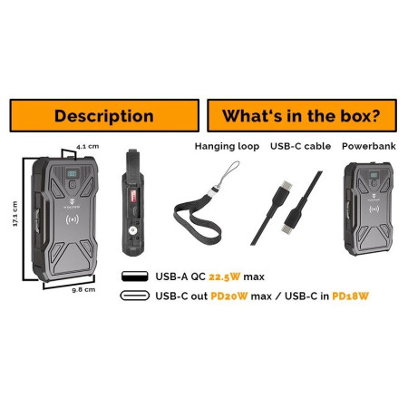 Viking Technology Tyr II napelemes powerbank