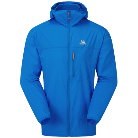 Mountain Equipment Aerofoil Hooded Jacket férfi széldzseki kék Atlantic Blue