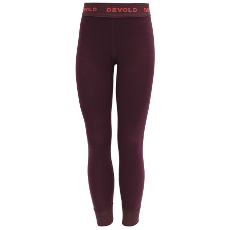 Devold Duo Active Merino Longs Kid gyerek funkcionális alsó burgundi vörös