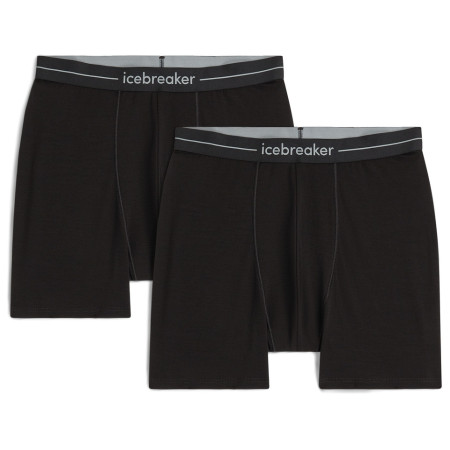 Icebreaker Men Merino 150 Anatomica Boxers 2 Pack férfi boxer fekete Black