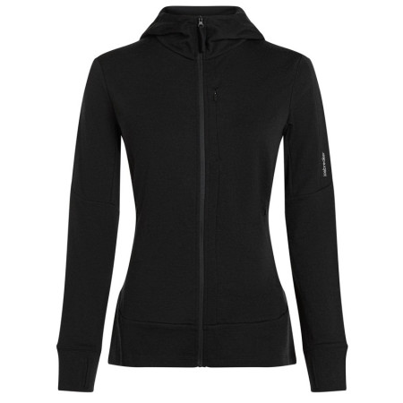 Icebreaker W Mer 260 Quantum IV LS Zip Ho női funkcionális pulóver fekete Black