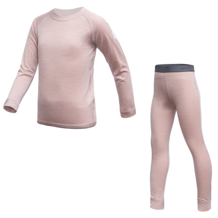 Sensor Merino Air Set Dusty Pink gyerek funkcionális öltözet világosrózsaszín Dusty Pink