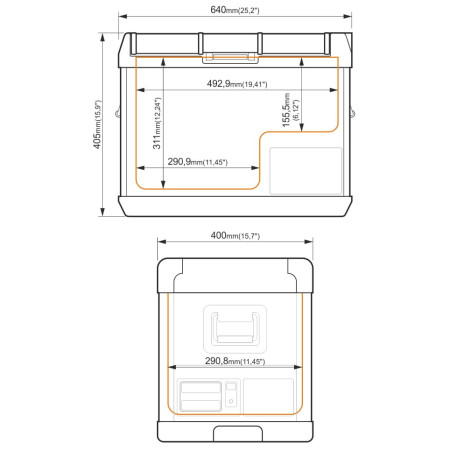 Yolco GCX37 kompresszoros hűtőtáska