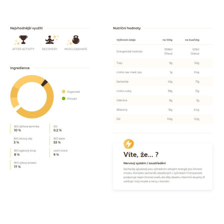 Chimpanzee BIO Protein Bar Berries energiaszelet