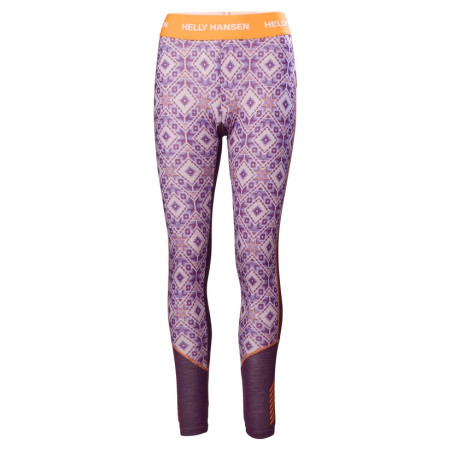 Helly Hansen W Lifa Merino Mwt Graphic Pant női funkcionális aláöltözet lila