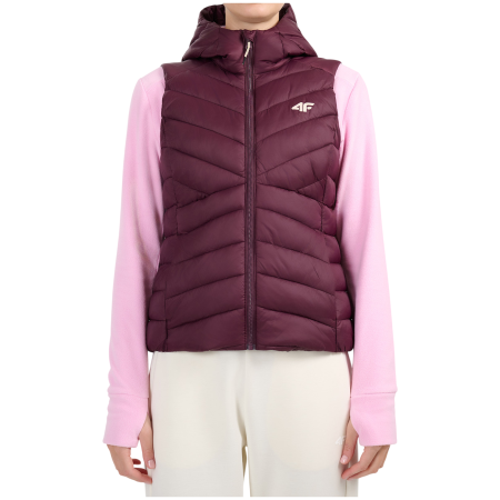 4F Vest Jacket F372 női mellény burgundi vörös Burgundy
