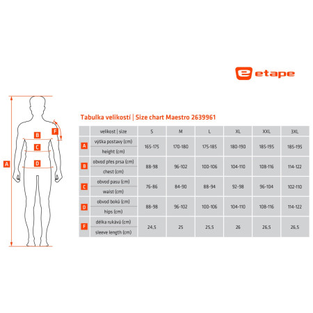 Etape Maestro férfi kerékpáros mez