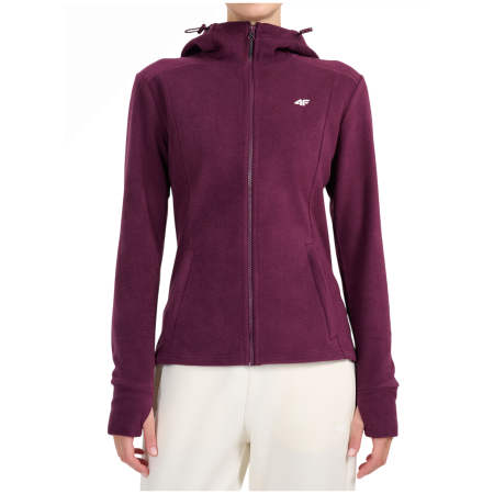 4F Fleece F478 női pulóver burgundi vörös Burgundy