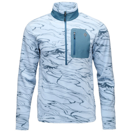 Black Diamond Rift HZ Fleece Jacket férfi pulóver világoskék Relief-Fog Blue-Midnight Blue
