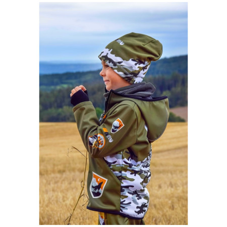 WAMU Khaki gyerek softshell kabát