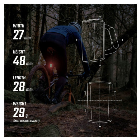 Sigma Buster 800 + Buster RL 80 első/hátsó lámpa