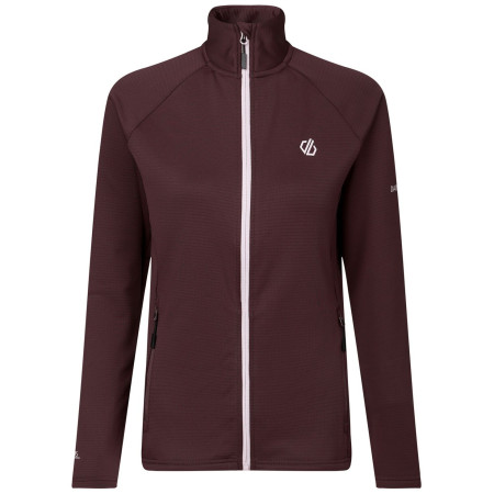 Dare 2b Lowline Full Zip Core Stretch női funkcionális pulóver burgundi vörös Huckleberry