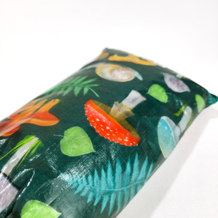 High Tail Designs Drawstring Stuff Sack Forest Mushroom tok