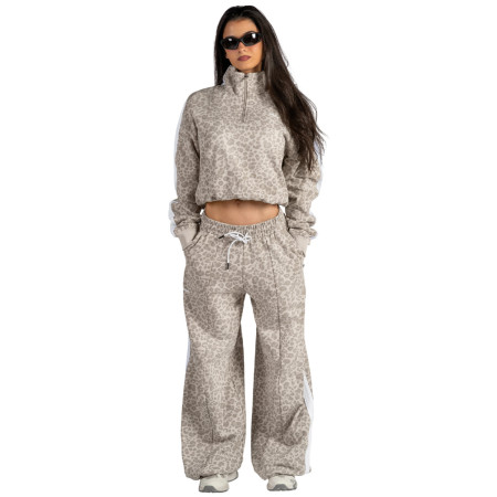 Nebbia Half-Zip Leopard Sweatshirt Primal női pulóver