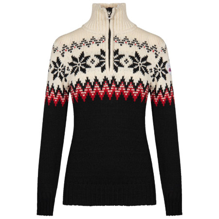 Dale of Norway Myking Fem Sweater női pulóver fekete Black Raspberry Offwhite
