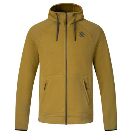 Rafiki Pantera Zip férfi pulóver sárga/barna dried tobacco