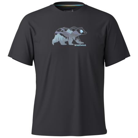 Smartwool Bear View Short Sleeve Graphic Tee póló fekete BLACK