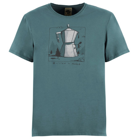 E9 Moka férfi póló kék/szürke