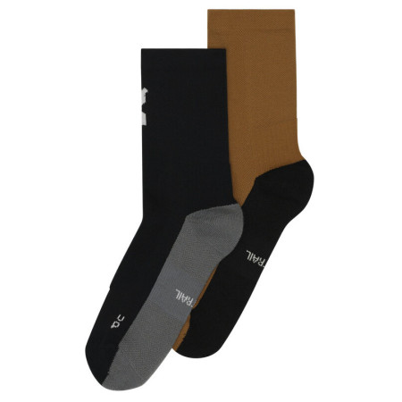 On Running Trail Sock High 2-pack zokni fekete/narancs Black/Sphinx
