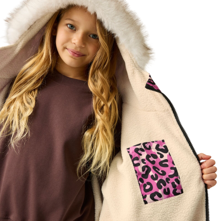 Regatta Junior Waterproof Changing Robe Pro Pink vízálló gyerekkabát