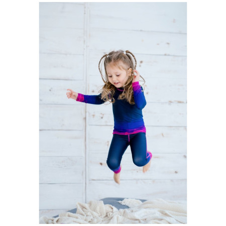 WAMU Mozaika purple gyerek leggings