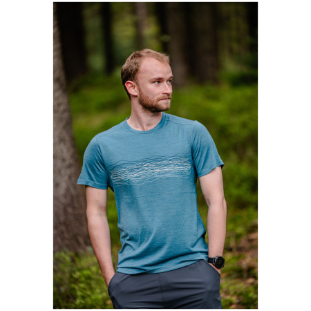 MOOA Merino Lyolite Waves 150 Short férfi póló