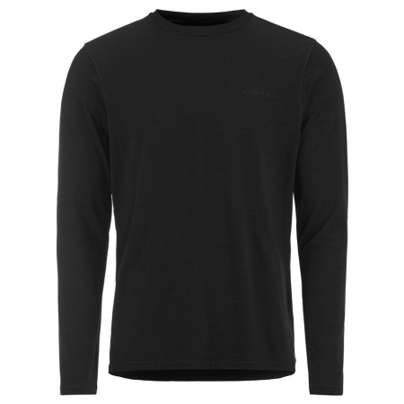 Craft Wool 95 LS CN M férfi póló fekete Black