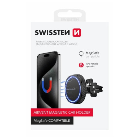 Swissten MagStick Compact (MagSafe) telefontartók autóba