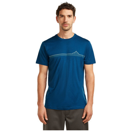Icebreaker Men Merino 150 Tech Lite SS Tee Range Stripes férfi póló
