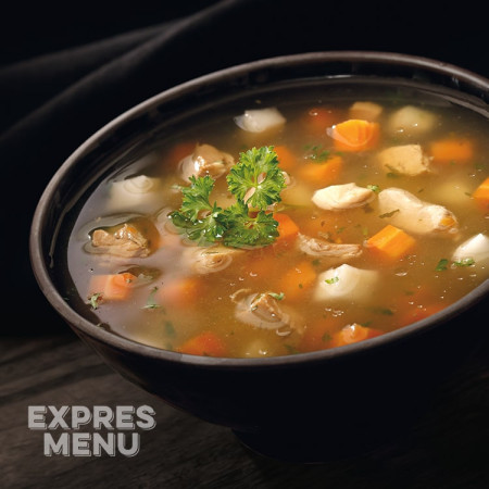 Expres menu Csirkehúsleves zöldségekkel (2 adag) leves