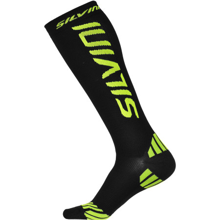 Kompresní ponožky Silvini Casalone UA562 fekete/sárga black/neon