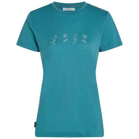 Icebreaker Women Merino 150 Tech Lite SS Tee Snow Day női póló világoskék Topaz