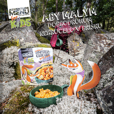 Adventure Menu Kuře na paprice s těstovinami szárított étel