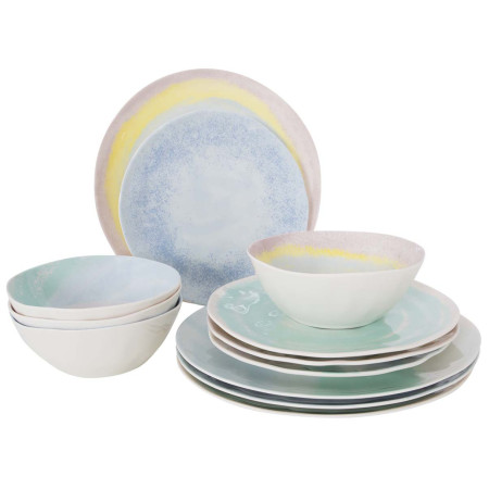 Bo-Camp Tableware Barfleur 12pcs edénykészlet kevert színek Pastel