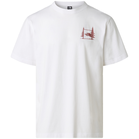 The North Face Camping Relaxed Short Sleeve Tee-Graph férfi póló fehér TNF WHITE