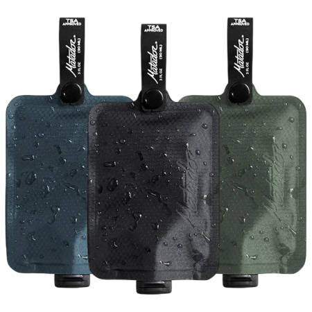 Matador FlatPak Toiletry Bottle (3 pk) praktikus kiegészítő kevert színek Blue, Green, Black