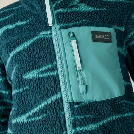 Regatta Junior Frankie Warm Fleece Mediterranea Zebra gyerek funkcionáls pulóver