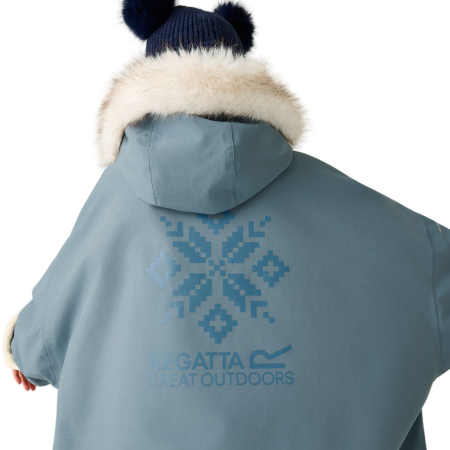 Regatta Junior Waterproof Changing Robe Pro Grey Mirage vízálló gyerekkabát