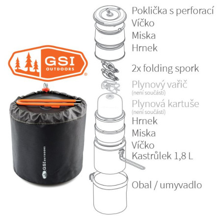 GSI Outdoors Halulite Dualist edénykészlet