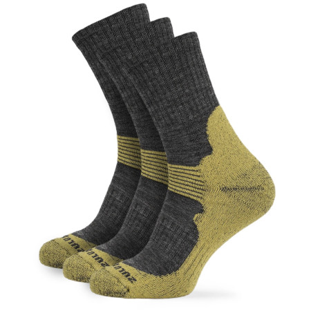 Zulu Merino Allseason 3-pack zokni szürke/sárga grey/yellow