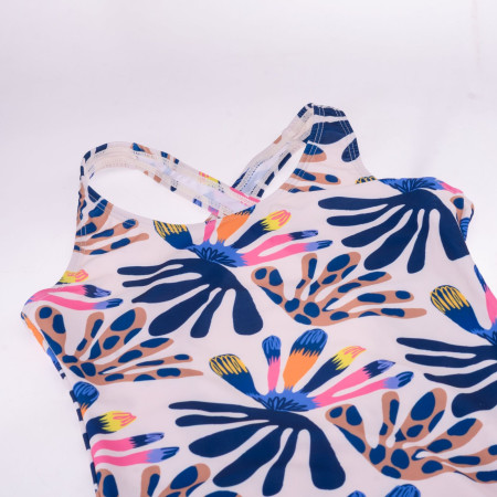 Aquawave Salava Jr - Summer Beige Flower Print gyerek fürdőruha