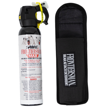 Sabre Frontiersman Bear Spray With Belt Holster spray