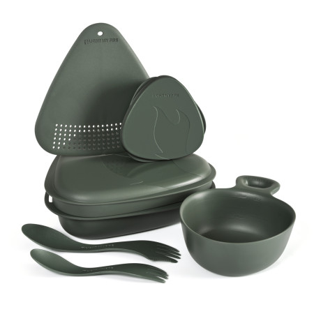 Light My Fire Outdoor MealKit 2.0 edénykészlet zöld sagegreen