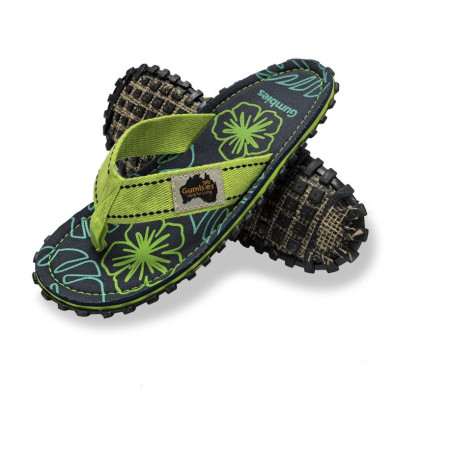 Gumbies Lime Hibiscus női flip-flop
